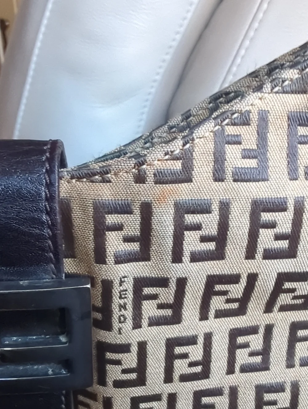 Fendi Zucchino Mamma Baguette Hobo Bag - Picture 13 of 13
